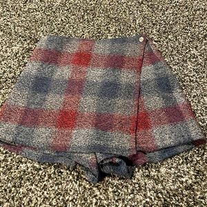 Free People Plaid Skort